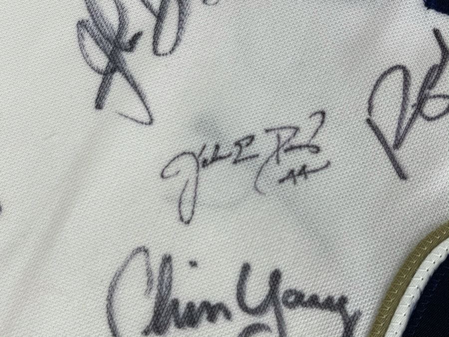 Khalil Greene San Diego Padres Baseball Jersey: Signed Autographs From Jake Peavy, Ryan Klesko, Dave Roberts, Chris Young, Brian Sweeney, Adrian Gonzales, Bud Black And More - See Details [Photo 13]