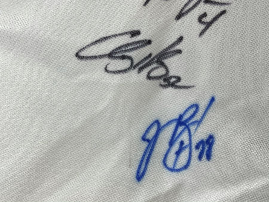 Khalil Greene San Diego Padres Baseball Jersey: Signed Autographs From Jake Peavy, Ryan Klesko, Dave Roberts, Chris Young, Brian Sweeney, Adrian Gonzales, Bud Black And More - See Details [Photo 9]