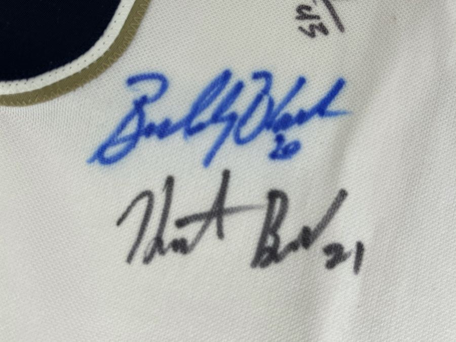 Khalil Greene San Diego Padres Baseball Jersey: Signed Autographs From Jake Peavy, Ryan Klesko, Dave Roberts, Chris Young, Brian Sweeney, Adrian Gonzales, Bud Black And More - See Details [Photo 8]