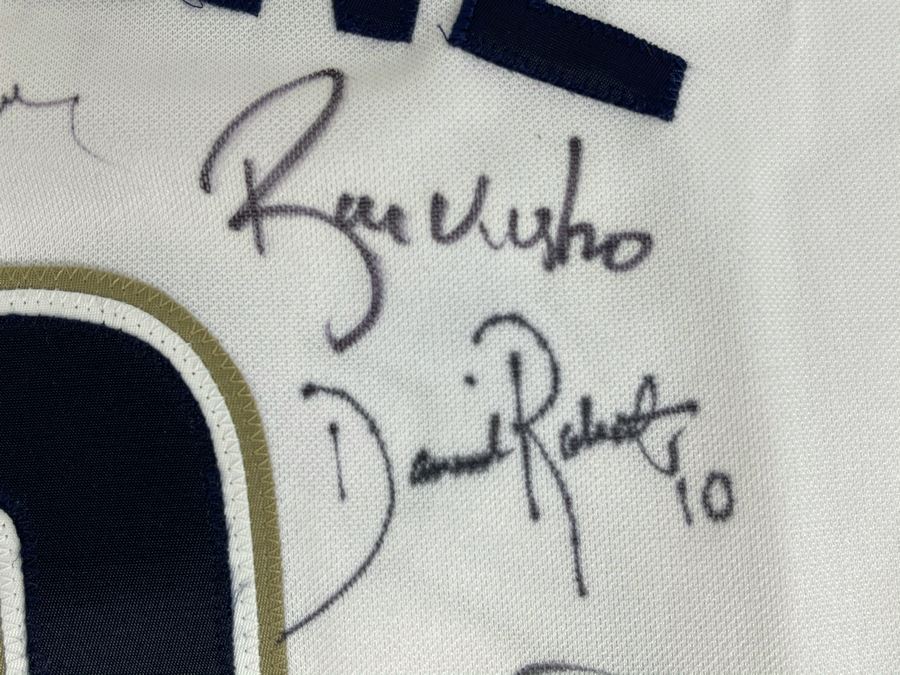 Khalil Greene San Diego Padres Baseball Jersey: Signed Autographs From Jake Peavy, Ryan Klesko, Dave Roberts, Chris Young, Brian Sweeney, Adrian Gonzales, Bud Black And More - See Details [Photo 6]