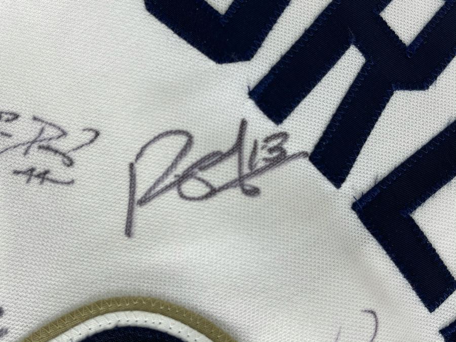 Khalil Greene San Diego Padres Baseball Jersey: Signed Autographs From Jake Peavy, Ryan Klesko, Dave Roberts, Chris Young, Brian Sweeney, Adrian Gonzales, Bud Black And More - See Details [Photo 14]