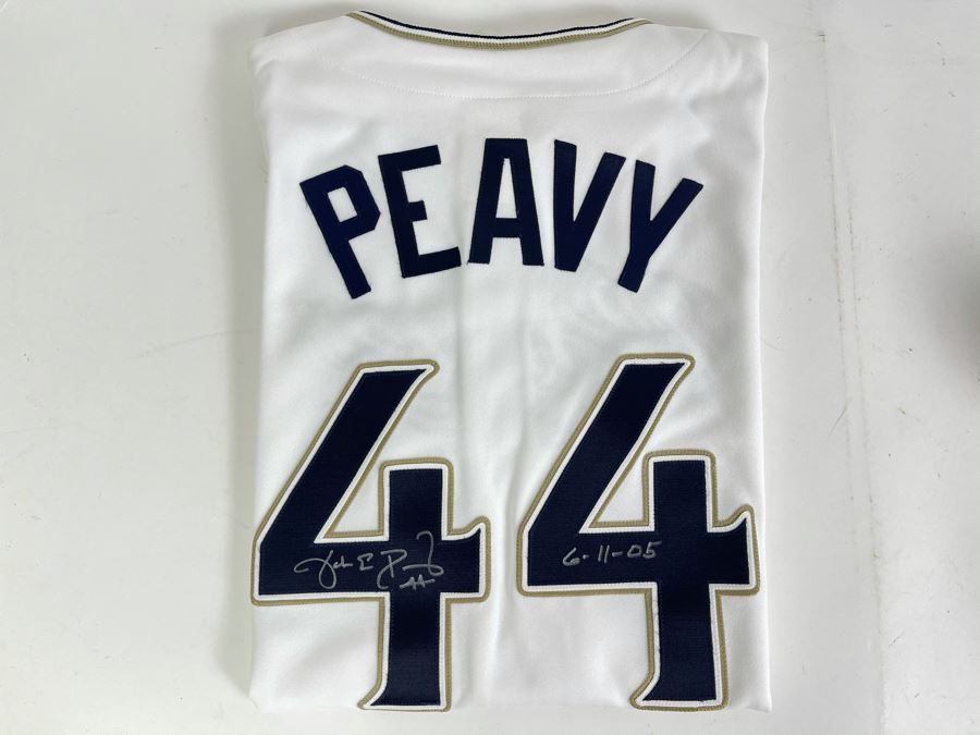 Jake Peavy Signed San Diego Padres Jersey #44 [Photo 1]