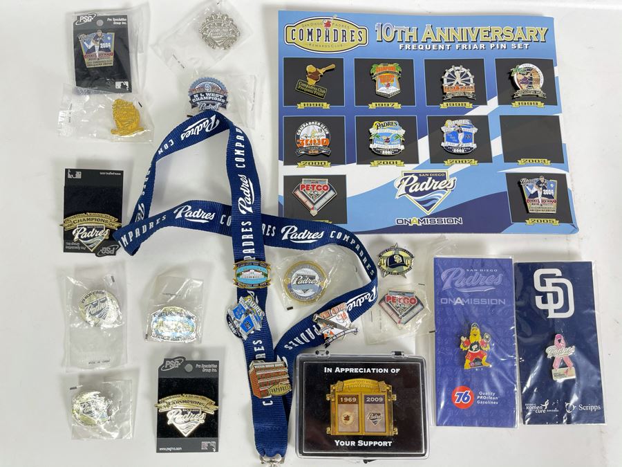 Collection Of San Diego Padres Pins [Photo 1]