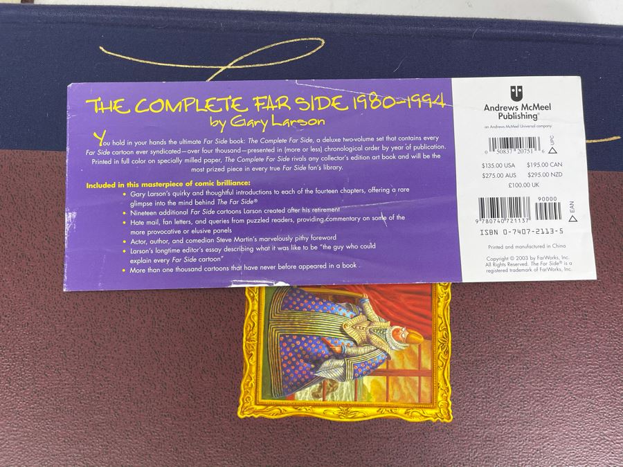 The Complete Far Side Deluxe Two-Volume Set By Gary Larson 10 X 14 Retails $135 [Photo 6]