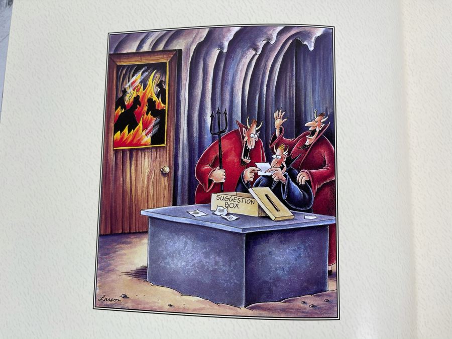The Complete Far Side Deluxe Two-Volume Set By Gary Larson 10 X 14 Retails $135 [Photo 17]