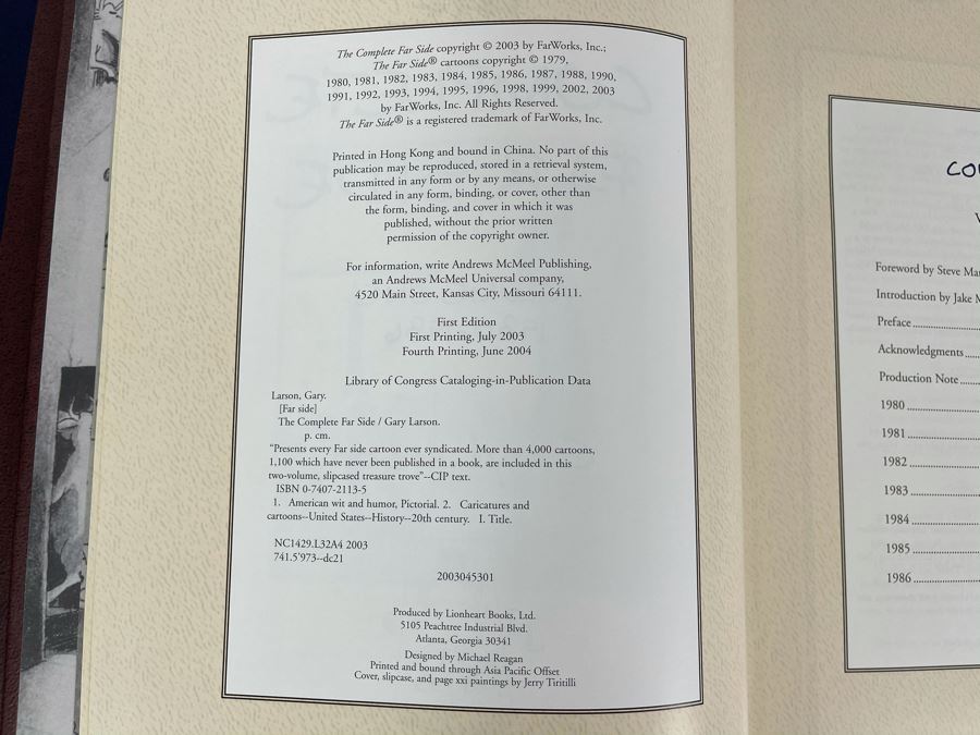 The Complete Far Side Deluxe Two-Volume Set By Gary Larson 10 X 14 Retails $135 [Photo 11]