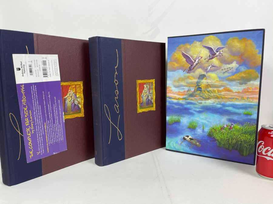 The Complete Far Side Deluxe Two-Volume Set By Gary Larson 10 X 14 Retails $135 [Photo 4]
