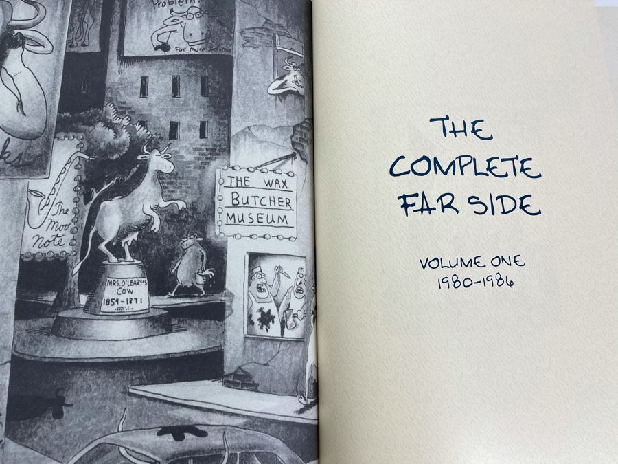 The Complete Far Side Deluxe Two-Volume Set By Gary Larson 10 X 14 Retails $135 [Photo 8]