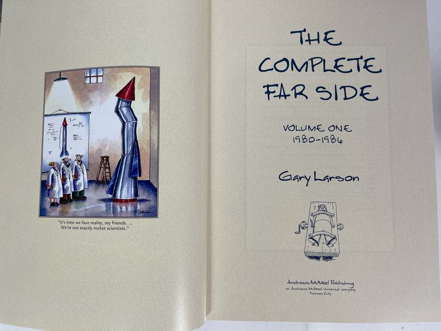 The Complete Far Side Deluxe Two-Volume Set By Gary Larson 10 X 14 Retails $135 [Photo 9]