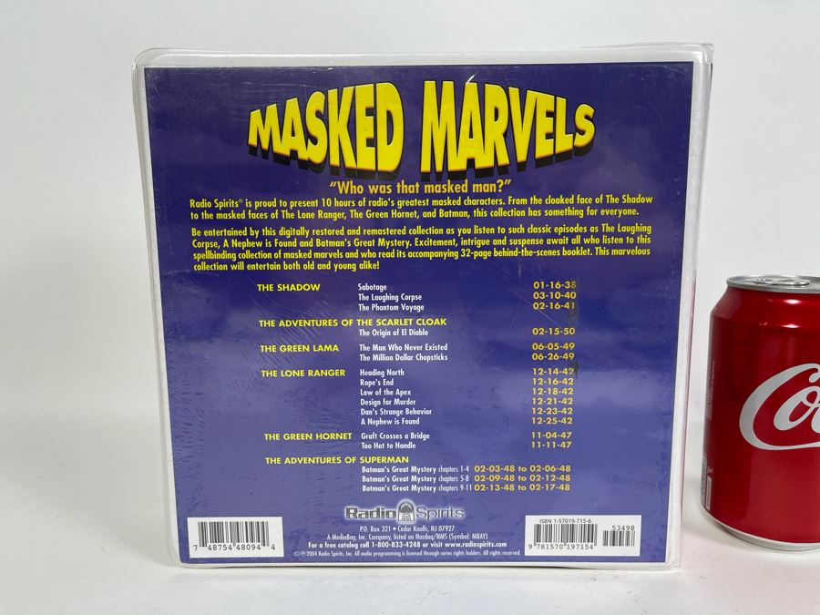 Sealed Legends Of Radio Masked Marvels 10 Audio Cassettes With 32-Page Booklet Box Set: The Loan Ranger, The Adventures Of Superman And More [Photo 3]