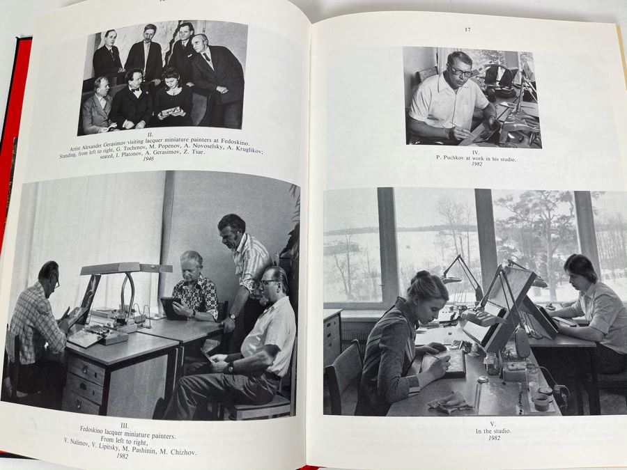 Vintage 1990 Russian Moscow Book Fedoskino Showcasing Russian Lacquer Box Artwork Palekh [Photo 6]