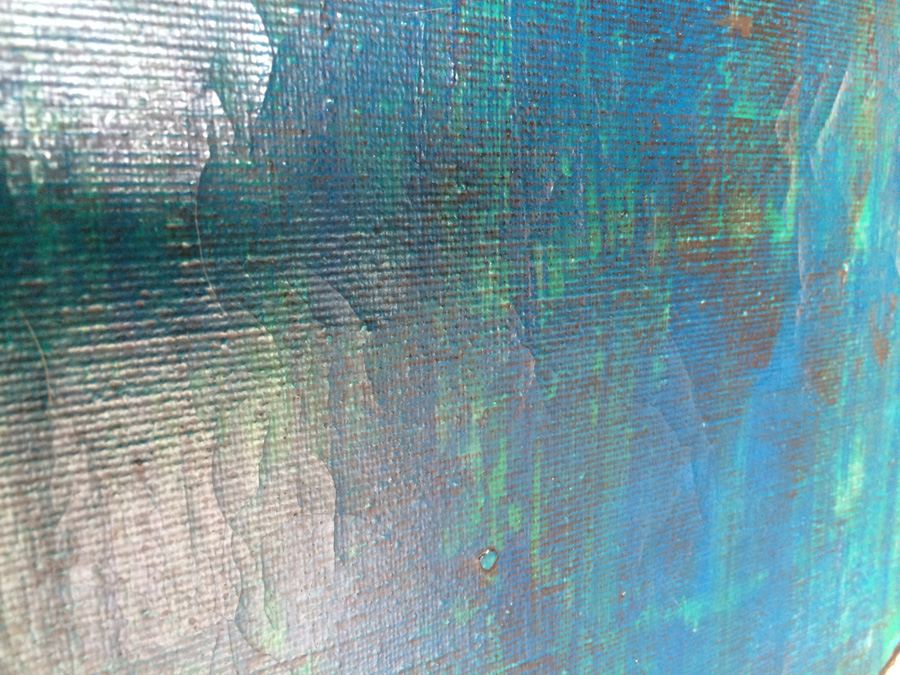 Mid-Century Original Oil Painting of Jester in Teak Frame [Photo 6]