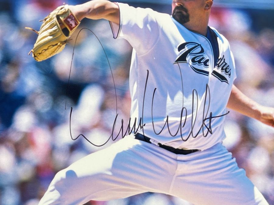 Signed Photograph Of David Wells #33 San Diego Padres Pitcher Autograph 10 X 8 [Photo 3]