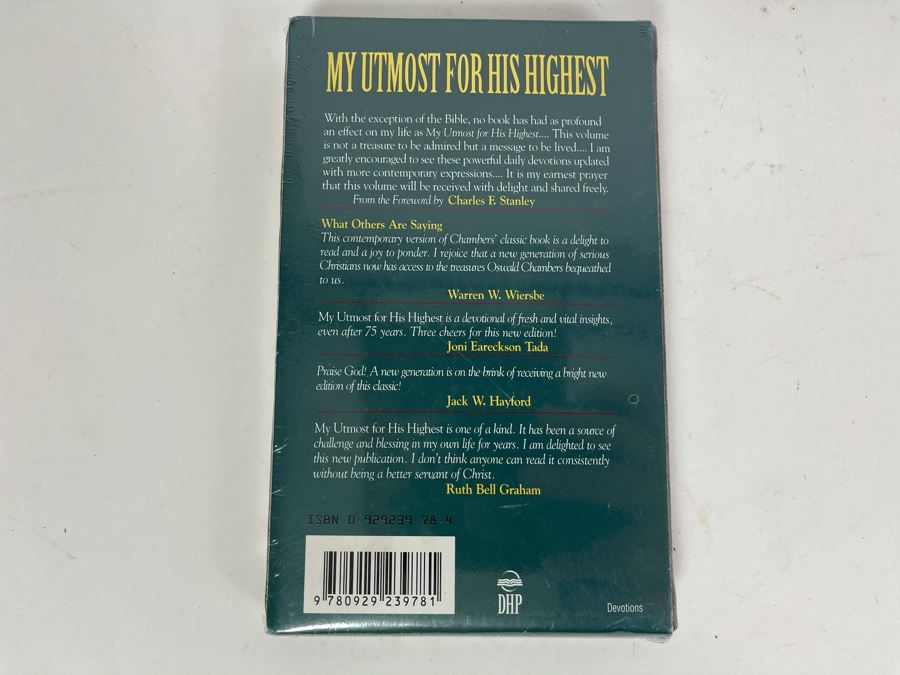 JUST ADDED - New Sealed Book: My Utmost For His Highest - The Golden Book Of Oswald Chambers [Photo 3]