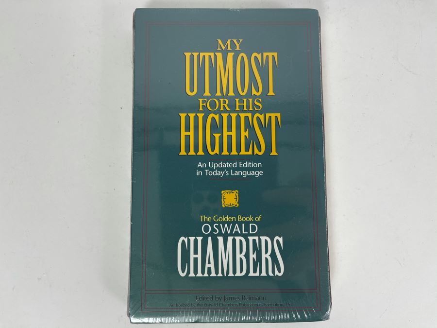 JUST ADDED - New Sealed Book: My Utmost For His Highest - The Golden Book Of Oswald Chambers [Photo 1]