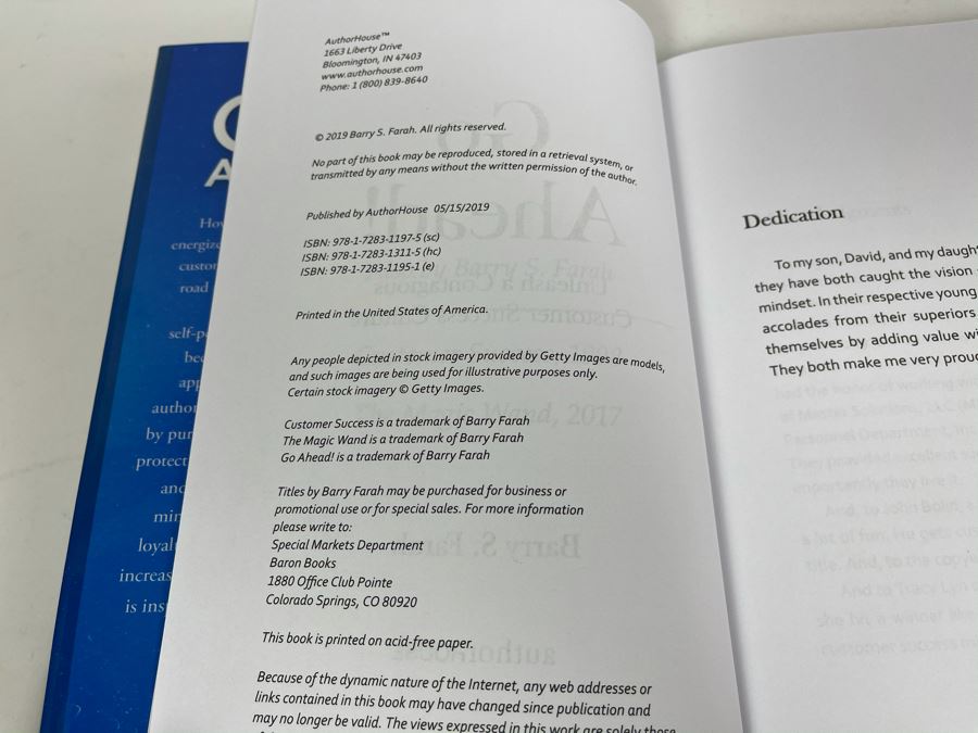 JUST ADDED - Signed Book: Go Ahead! By Barry S. Farah [Photo 7]