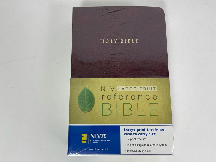 JUST ADDED - New Sealed Holy Bible - NIV New International Version Large Print Reference Bible