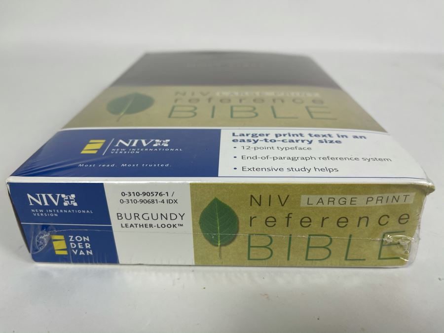 JUST ADDED - New Sealed Holy Bible - NIV New International Version Large Print Reference Bible [Photo 2]