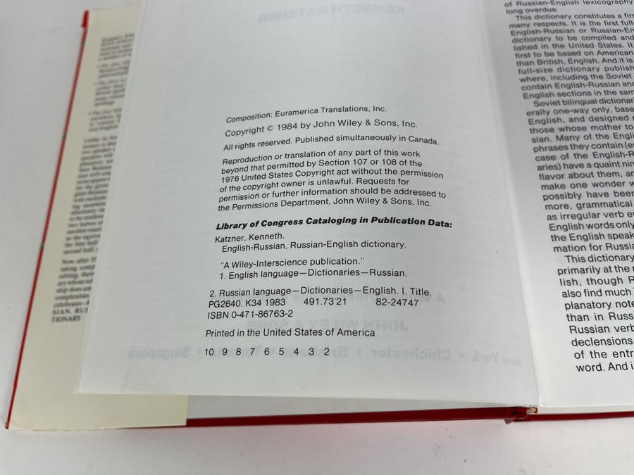 JUST ADDED - English-Russian Dictionary By Kenneth Katzner [Photo 4]