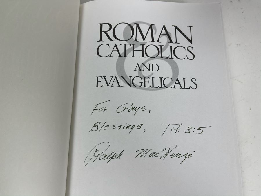 JUST ADDED - Signed Book: Roman Catholics And Evangelicans Signed By Ralph E. MacKenzie [Photo 3]