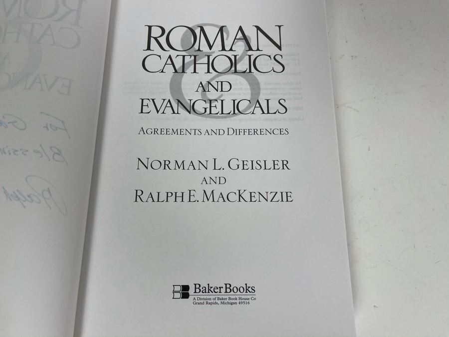 JUST ADDED - Signed Book: Roman Catholics And Evangelicans Signed By Ralph E. MacKenzie [Photo 4]