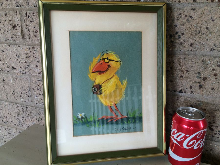 Early 1964 San Diego Artist Suzy Spafford Original Cartoonist Chicken Drawing [Photo 4]
