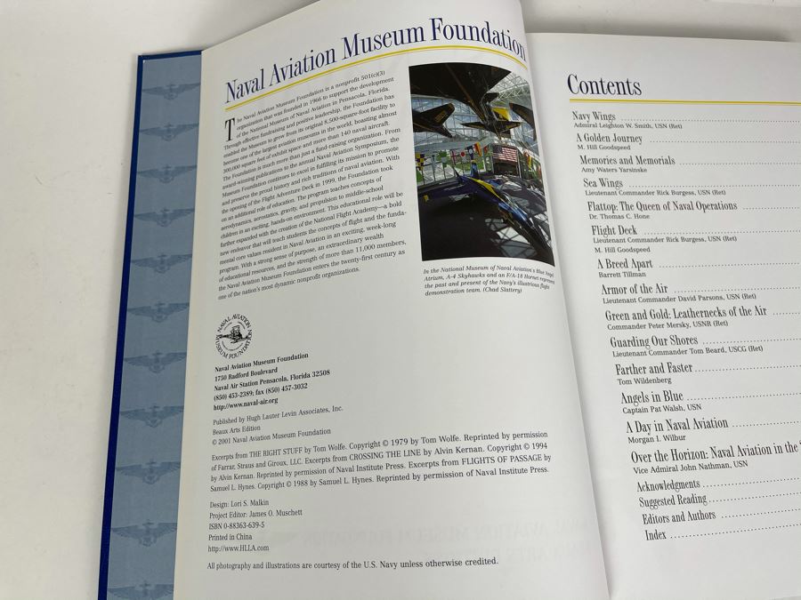 JUST ADDED - Large Coffee Table Book: U.S. Naval Aviation By Naval Aviation Museum Foundation 9.5W X 13.5H [Photo 5]
