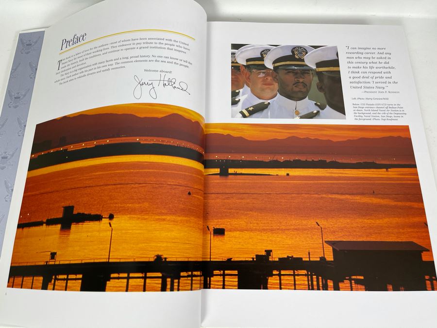 JUST ADDED - Large Coffee Table Book: The NAVY By Naval Historical Foundation 10.5W X 14.5H [Photo 5]