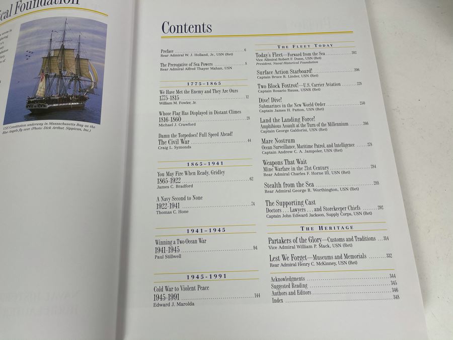 JUST ADDED - Large Coffee Table Book: The NAVY By Naval Historical Foundation 10.5W X 14.5H [Photo 4]