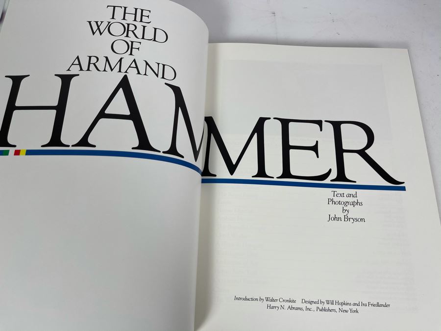 JUST ADDED - Coffee Table Book: The World Of Armand Hammer By John Bryson [Photo 7]