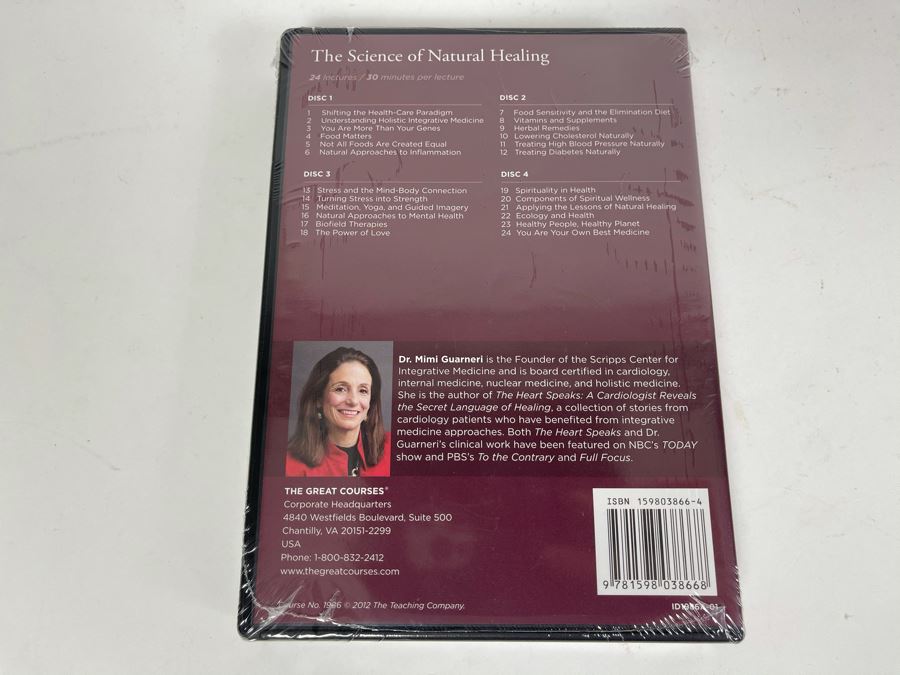 JUST ADDED - New Sealed The Great Courses: The Science Of Natural Healing Course Guidebook And DVD [Photo 4]