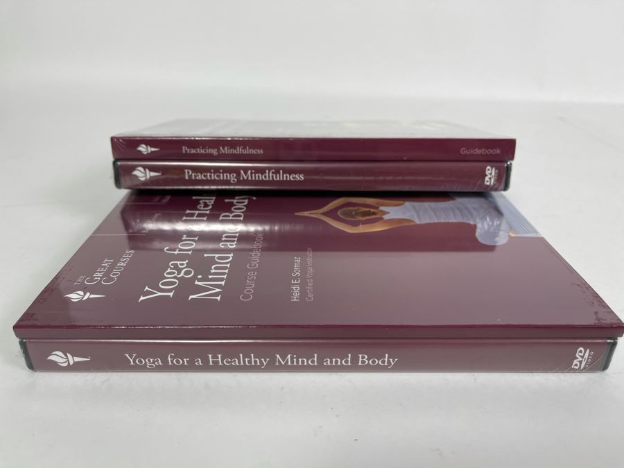 JUST ADDED - New Sealed The Great Courses: Yoga For A Healthy Mind And Body And Practicing Mindfulness: An Introduction To Meditation Course Guidebooks And DVDs [Photo 5]