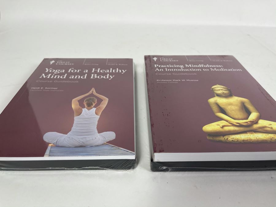 JUST ADDED - New Sealed The Great Courses: Yoga For A Healthy Mind And Body And Practicing Mindfulness: An Introduction To Meditation Course Guidebooks And DVDs [Photo 2]