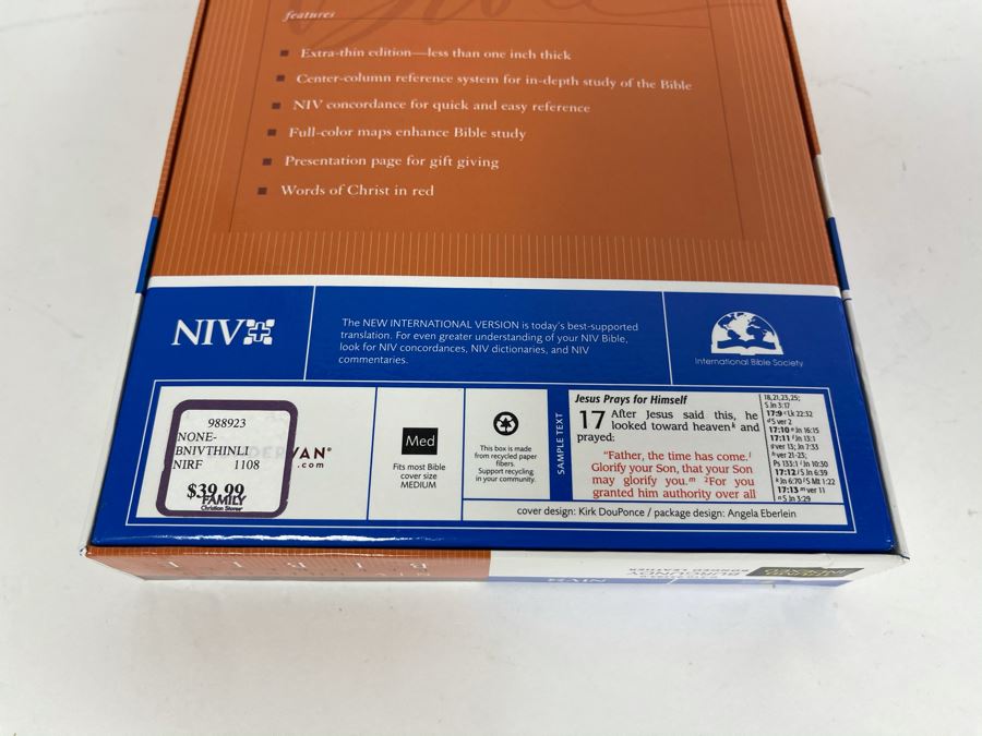 JUST ADDED - New Boxed Version Of New International Version Thinline Reference Bible [Photo 4]