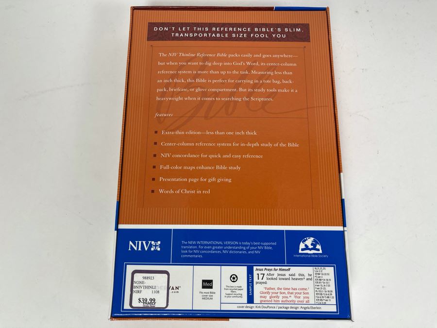 JUST ADDED - New Boxed Version Of New International Version Thinline Reference Bible [Photo 3]