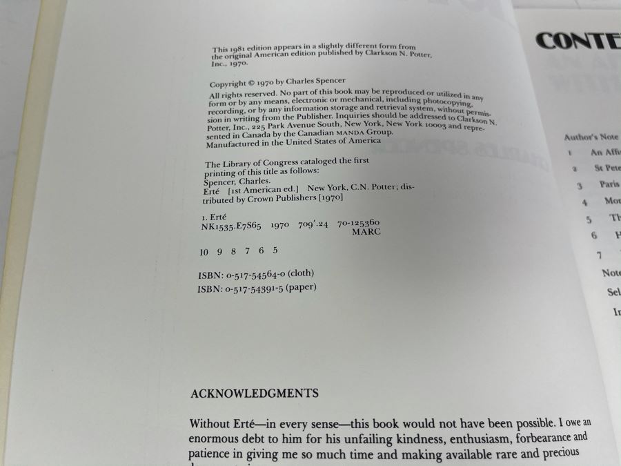 JUST ADDED - Book Of Artist Erte By Charles Spencer [Photo 4]