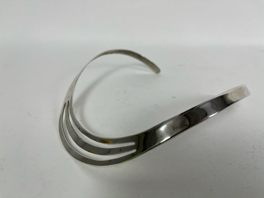 Sterling Silver Collar Necklace 28.4g [Photo 3]