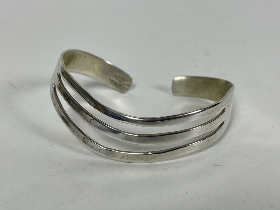 Sterling Silver Cuff Bracelet 11.6g [Photo 2]