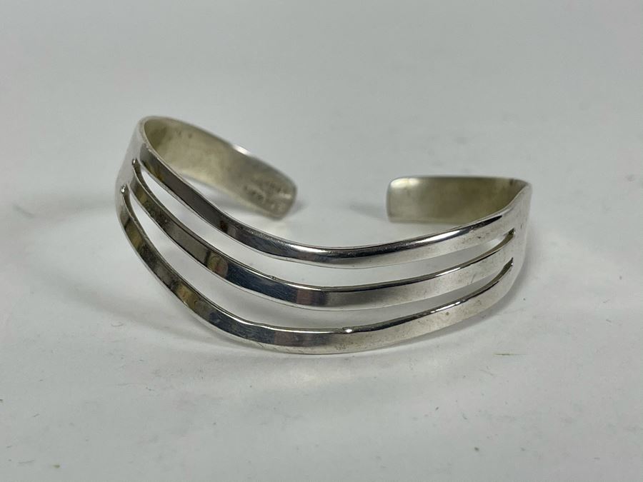 Sterling Silver Cuff Bracelet 11.6g [Photo 1]