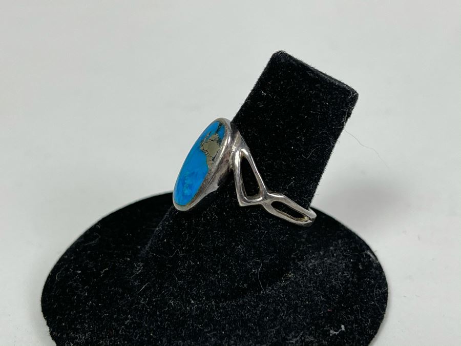 Sterling Silver Turquoise Ring 2.4g [Photo 5]