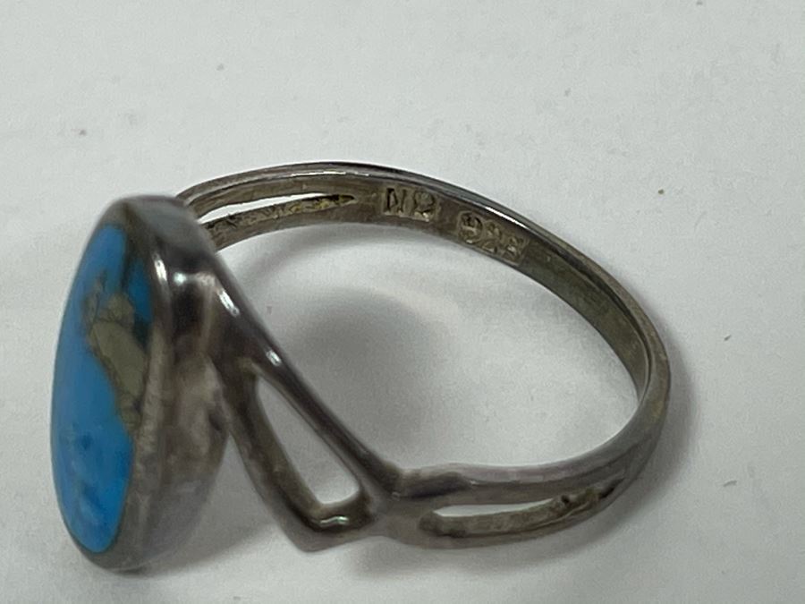 Sterling Silver Turquoise Ring 2.4g [Photo 7]