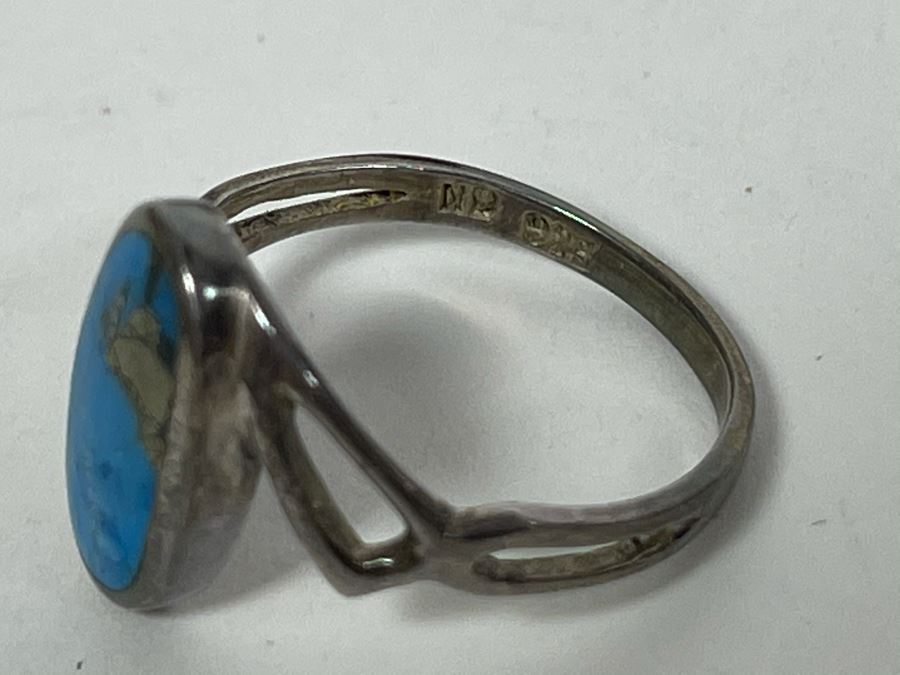 Sterling Silver Turquoise Ring 2.4g [Photo 8]