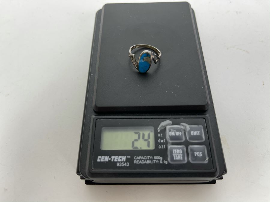 Sterling Silver Turquoise Ring 2.4g [Photo 9]