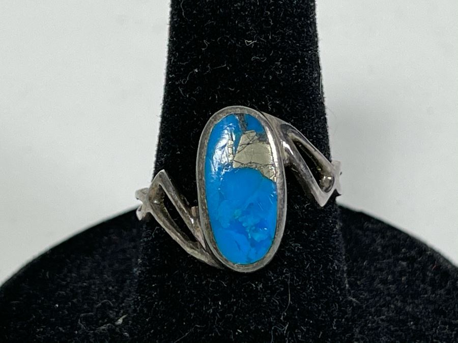 Sterling Silver Turquoise Ring 2.4g [Photo 1]
