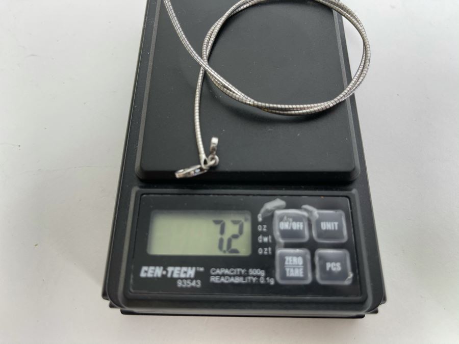 Sterling Silver 15' Necklace 7.2g [Photo 7]