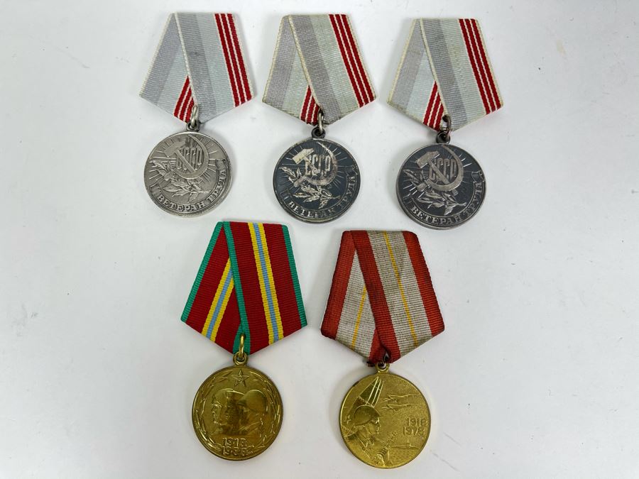 Collection Of Vintage Soviet Union USSR Military Medals [Photo 1]