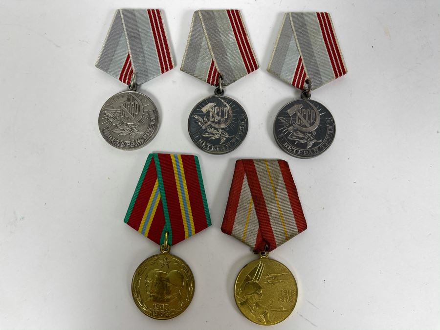 Collection Of Vintage Soviet Union USSR Military Medals [Photo 2]