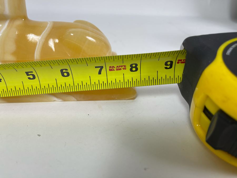 Carved Marble Sphinx Sculpture With Cavity For Light 8W X 3D X 4.5H [Photo 8]