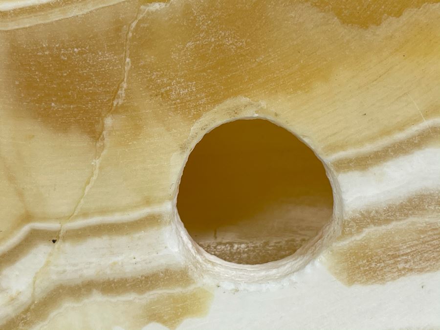 Carved Marble Sphinx Sculpture With Cavity For Light 8W X 3D X 4.5H [Photo 6]