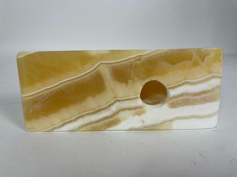 Carved Marble Sphinx Sculpture With Cavity For Light 8W X 3D X 4.5H [Photo 5]